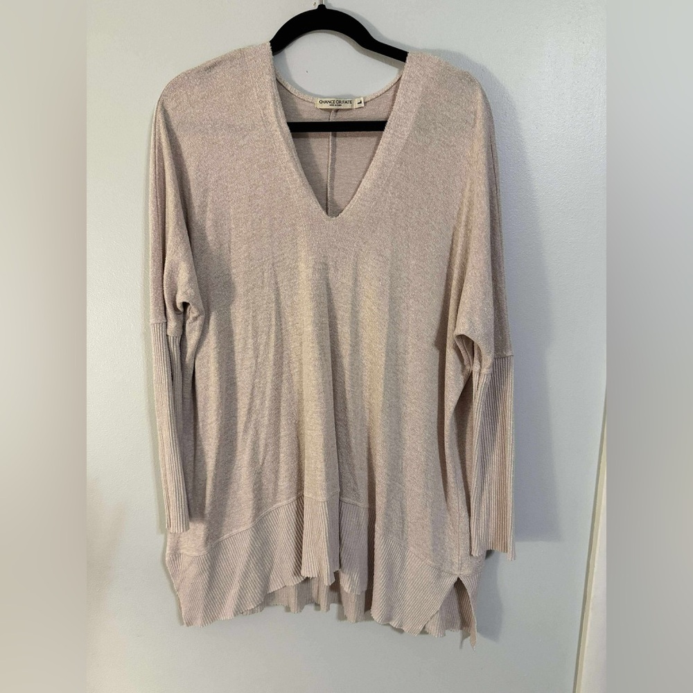 Chance or Fate Pale Pink V-Neck Tunic